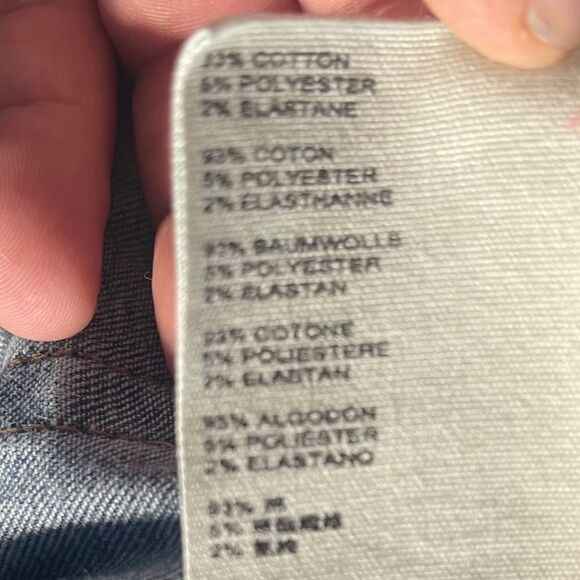 We The Free Busted Knee Distressed Cropped Frayed Ankle Jeans Sz 28 - Picture 6 of 11